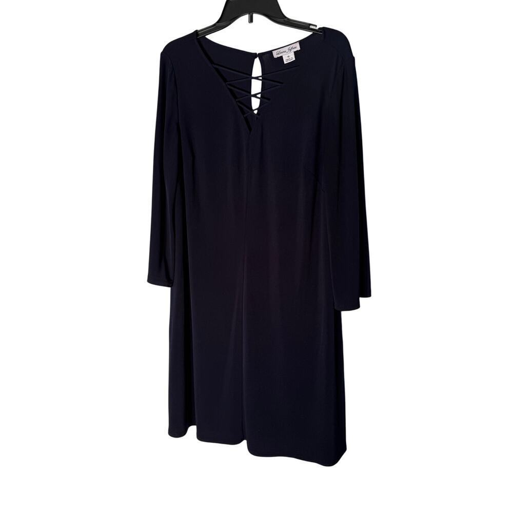 Laura Jeffries Women's‎ Size 16 Dress Plus Navy
